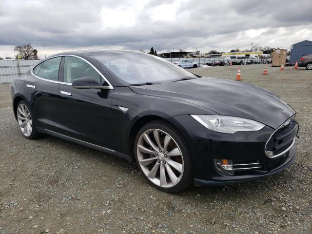 5YJSA1H12EFP56978 - 2014 TESLA MODEL S BLACK photo 4