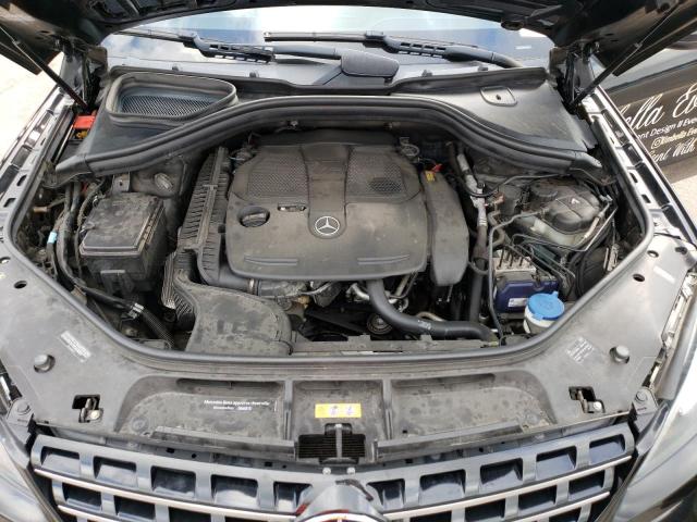 4JGDA5HB8EA365427 - 2014 MERCEDES-BENZ ML 350 4MATIC BLACK photo 12