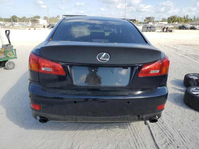 JTHCK262365000127 - 2006 LEXUS IS 250 BLACK photo 6