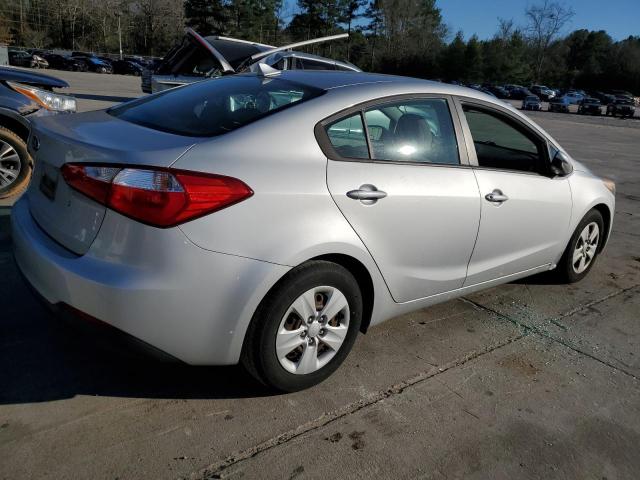 KNAFK4A65F5409795 - 2015 KIA FORTE LX SILVER photo 3