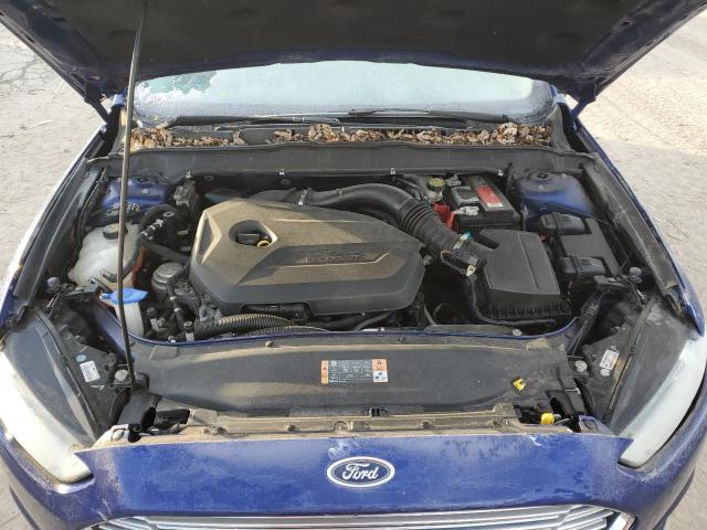 3FA6P0HR7DR132404 - 2013 FORD FUSION SE BLUE photo 11