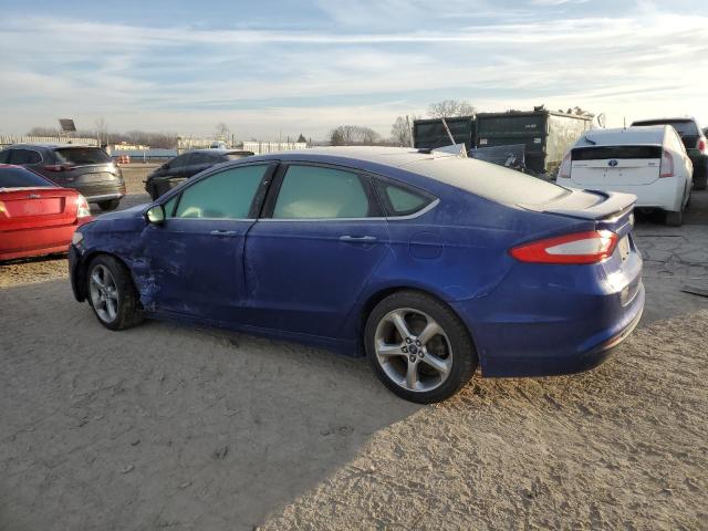 3FA6P0HR7DR132404 - 2013 FORD FUSION SE BLUE photo 2