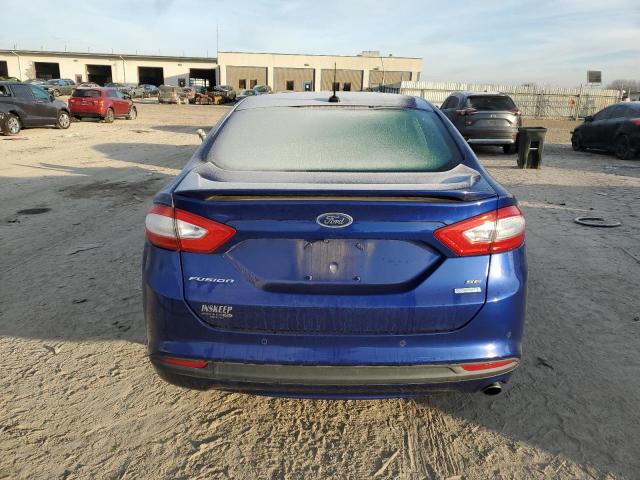 3FA6P0HR7DR132404 - 2013 FORD FUSION SE BLUE photo 6