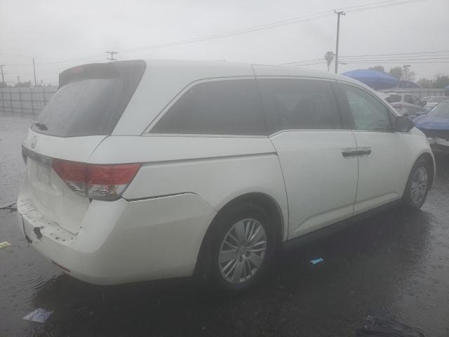 5FNRL5H26FB028543 - 2015 HONDA ODYSSEY LX WHITE photo 3