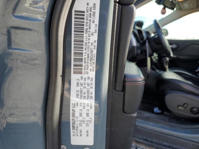 1C4PJMBB2EW158877 - 2014 JEEP CHEROKEE TRAILHAWK ნაცრისფერი ფოტო 13