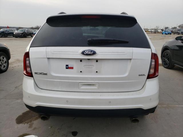 2FMDK3JC3EBA33632 - 2014 FORD EDGE SEL WHITE photo 6