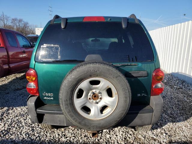 1J4GL48K54W104032 - 2004 JEEP LIBERTY SPORT GREEN photo 6