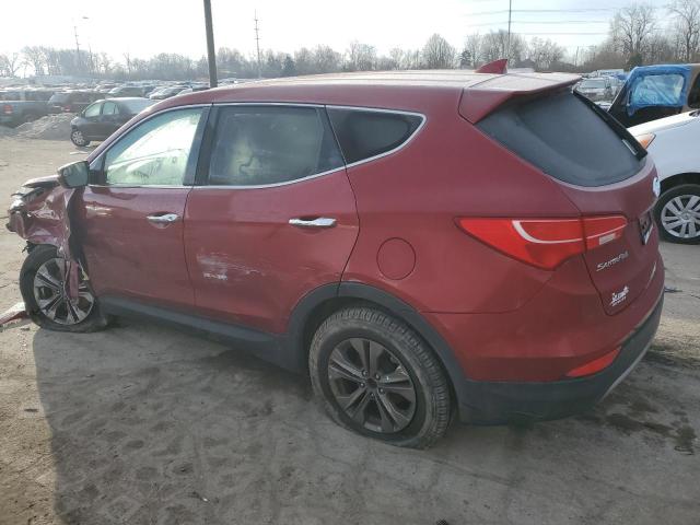 5XYZTDLB8FG250768 - 2015 HYUNDAI SANTA FE S RED photo 2