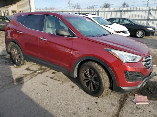 5XYZTDLB8FG250768 - 2015 HYUNDAI SANTA FE S RED photo 4