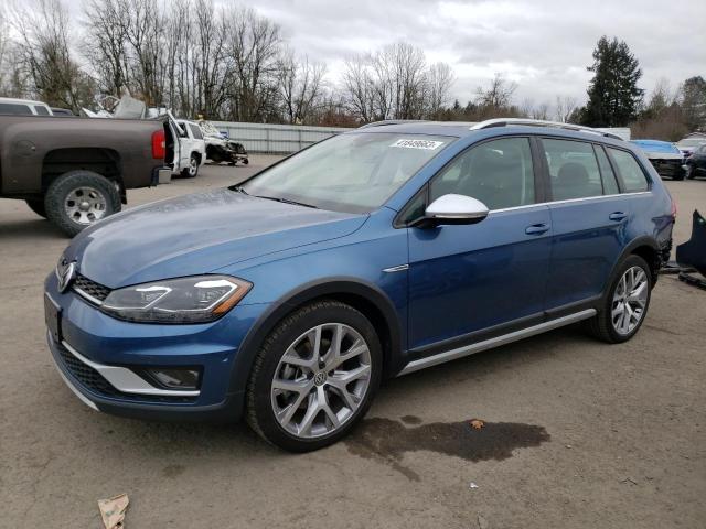 3VWH17AU0JM756367 - 2018 VOLKSWAGEN GOLF ALLTR S BLUE photo 1