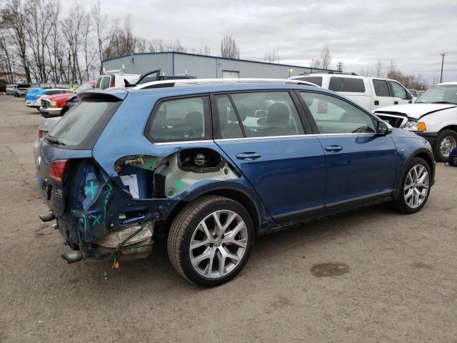 3VWH17AU0JM756367 - 2018 VOLKSWAGEN GOLF ALLTR S BLUE photo 3