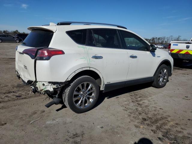 JTMDJREV4JD226379 - 2018 TOYOTA RAV4 HV LIMITED WHITE photo 3