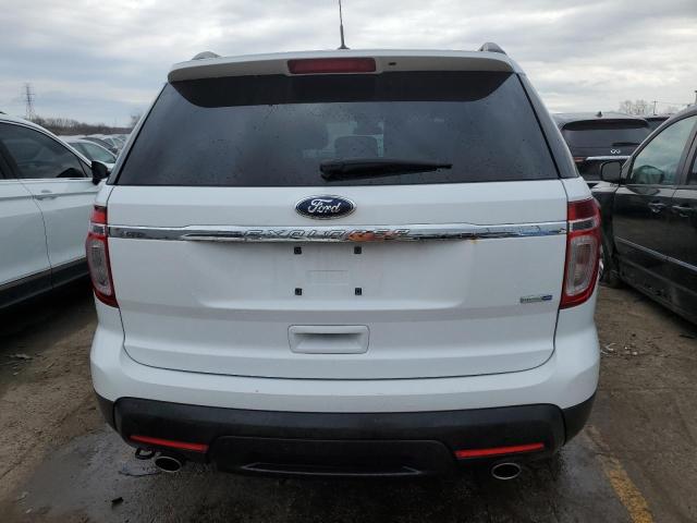 1FM5K8B85EGA49755 - 2014 FORD EXPLORER WHITE photo 6