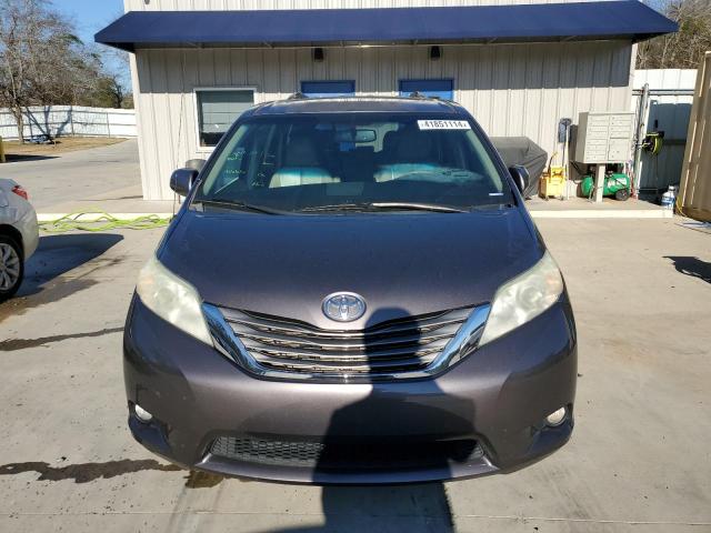 5TDYK3DC8BS129543 - 2011 TOYOTA SIENNA XLE GRAY photo 5