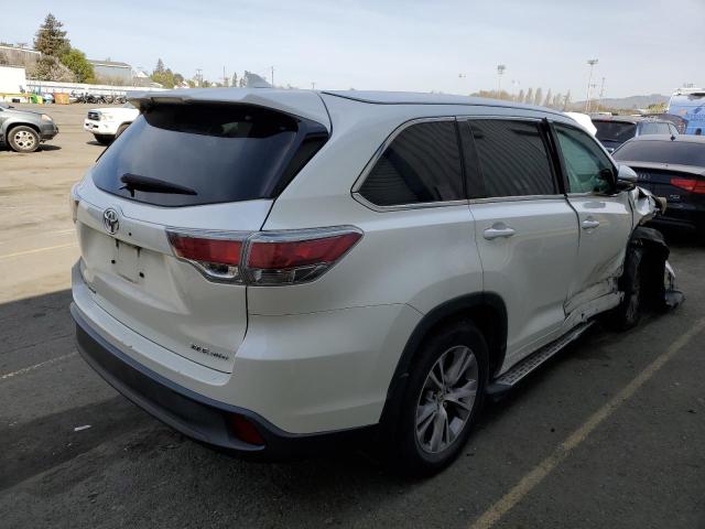 5TDJKRFH9FS072692 - 2015 TOYOTA HIGHLANDER XLE 白色 照片 3