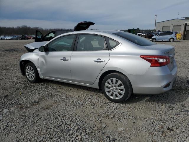 3N1AB7AP1HL699109 - 2017 NISSAN SENTRA S SILVER photo 2