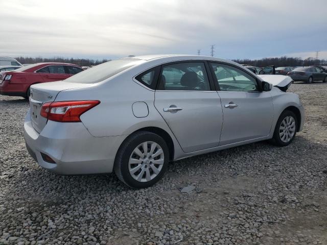 3N1AB7AP1HL699109 - 2017 NISSAN SENTRA S SILVER photo 3