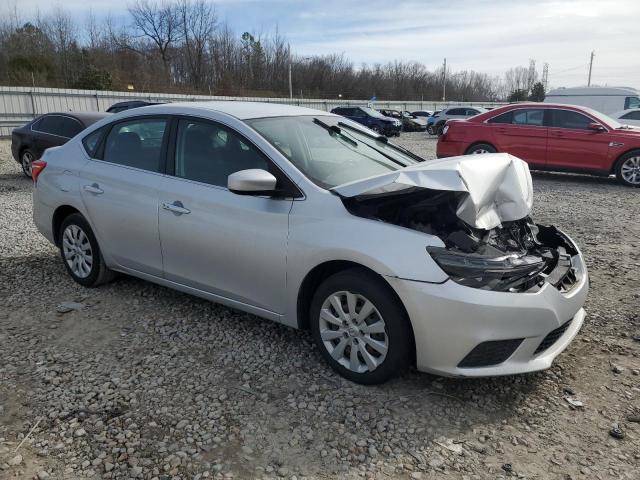 3N1AB7AP1HL699109 - 2017 NISSAN SENTRA S SILVER photo 4