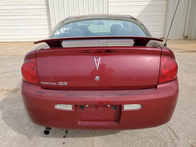 1G2AL15F177167231 - 2007 PONTIAC G5 MAROON photo 6