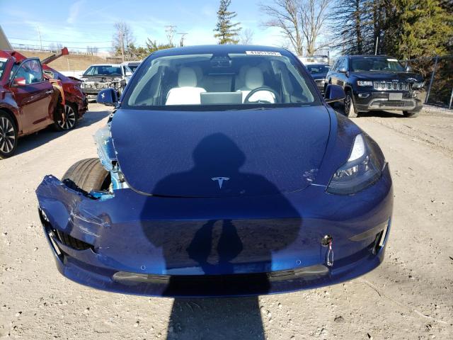 5YJ3E1EC1NF130451 - 2022 TESLA MODEL 3 BLUE photo 5