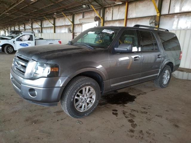 1FMJK1K57CEF16517 - 2012 FORD EXPEDITION EL LIMITED GRAY photo 1