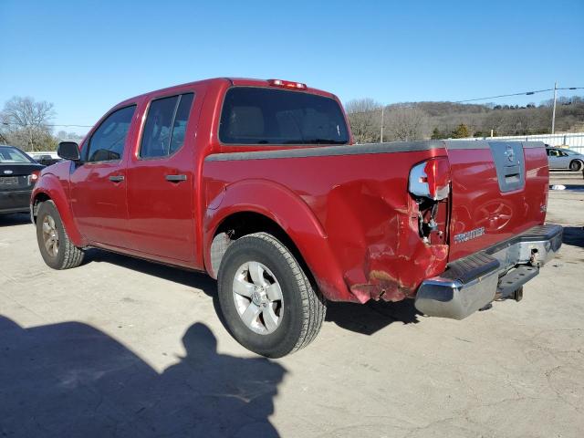 1N6AD0ERXAC419423 - 2010 NISSAN FRONTIER CREW CAB SE BURGUNDY photo 2