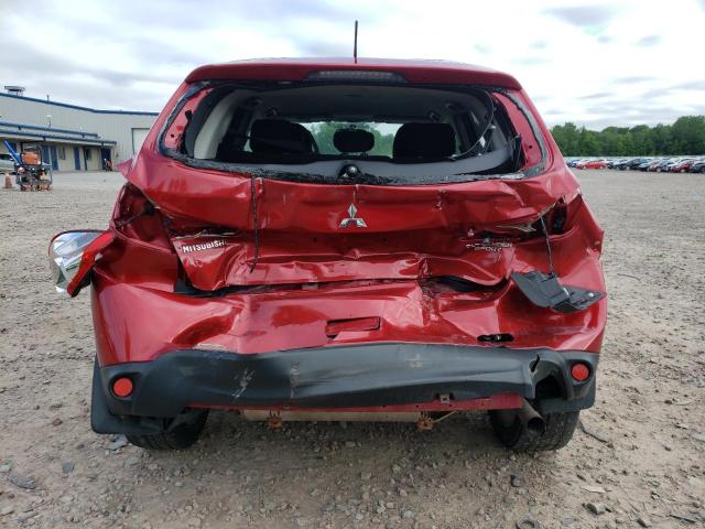 4A4AR3AU9FE054074 - 2015 MITSUBISHI OUTLANDER ES RED photo 9