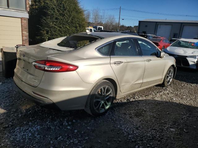 3FA6P0CDXKR222882 - 2019 FORD FUSION SEL GOLD photo 3