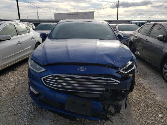 3FA6P0H94HR406762 - 2017 FORD FUSION SE BLUE photo 5