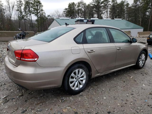 1VWAT7A35FC042312 - 2015 VOLKSWAGEN PASSAT S TAN photo 3