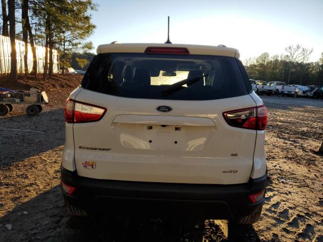 MAJ6P1UL7JC225263 - 2018 FORD ECOSPORT SE WHITE photo 6