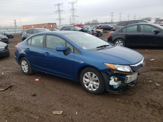 19XFB2F55CE079387 - 2012 HONDA CIVIC LX BLUE photo 4