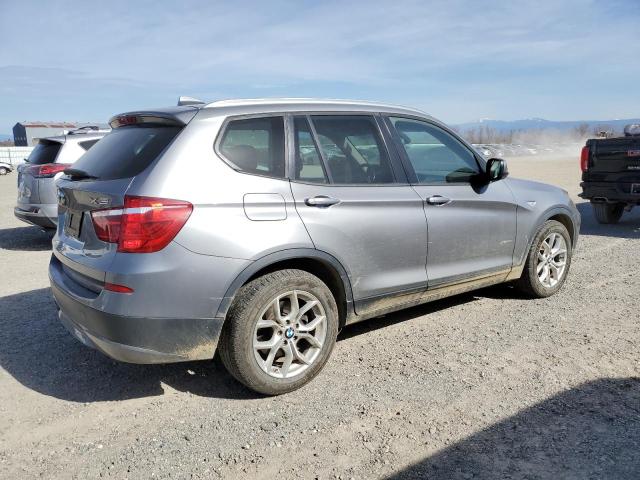 5UXWX7C57BL730798 - 2011 BMW X3 XDRIVE3 GRAY photo 3