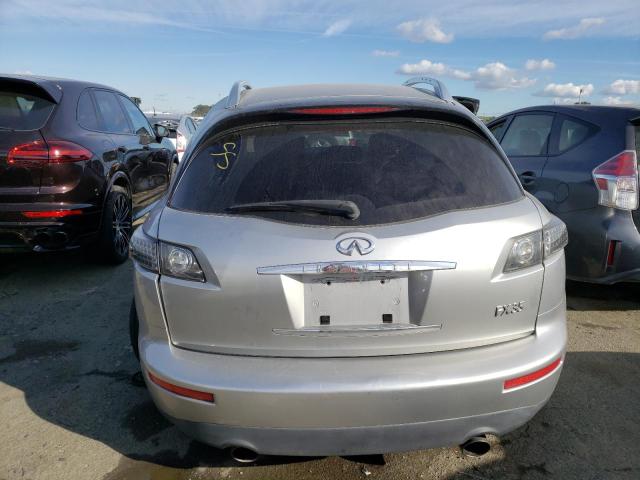 JNRAS08W75X203585 - 2005 INFINITI FX35 SILVER photo 6