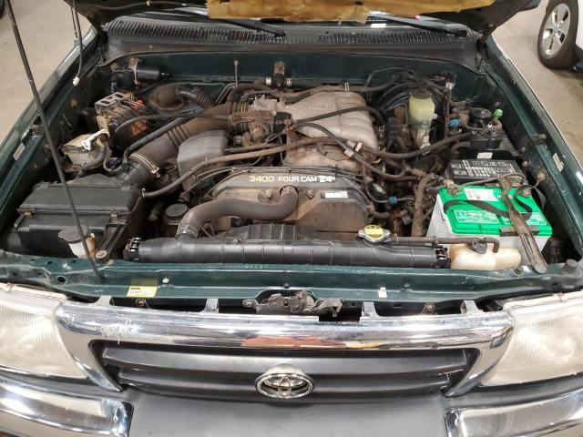 4TAWN72N7YZ651805 - 2000 TOYOTA TACOMA XTRACAB GREEN photo 11