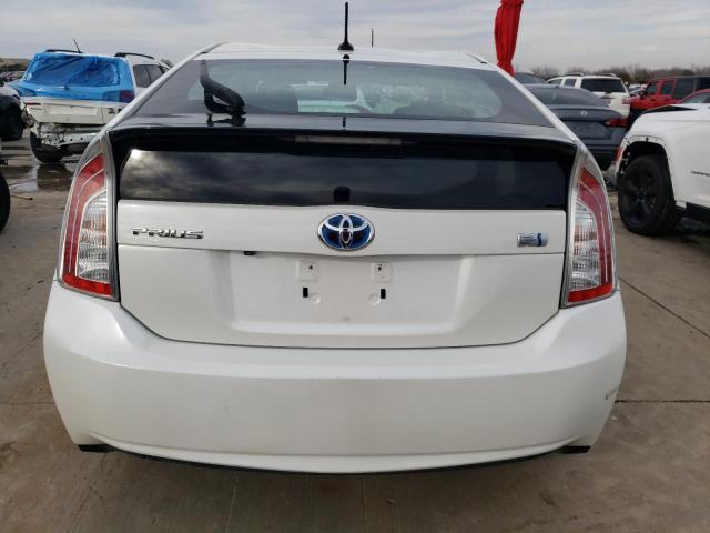 JTDKN3DU2C5402988 - 2012 TOYOTA PRIUS WHITE photo 6