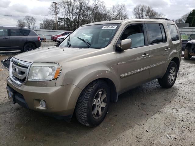 5FNYF4H95BB097020 - 2011 HONDA PILOT TOURING TAN photo 1