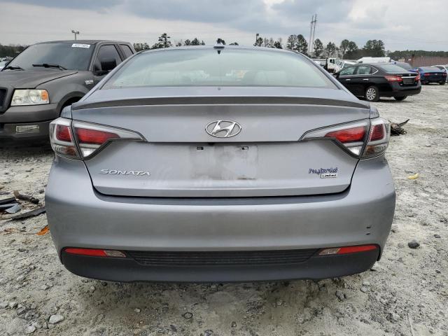 KMHE34L1XGA017929 - 2016 HYUNDAI SONATA HYBRID GRAY photo 6