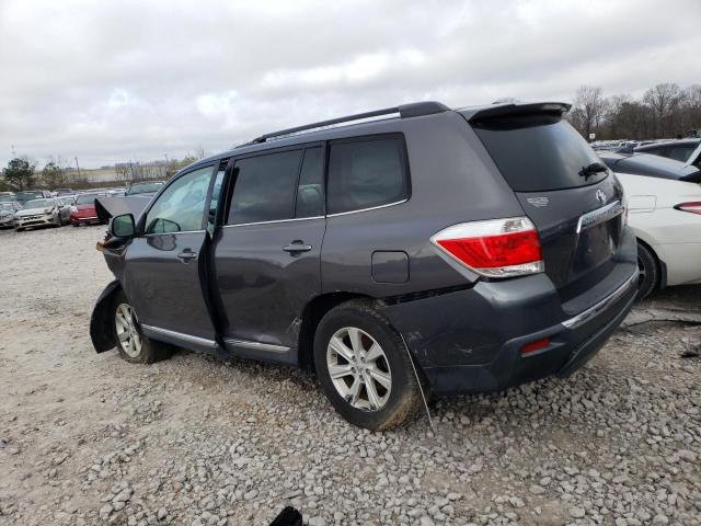 5TDZA3EH7DS032662 - 2013 TOYOTA HIGHLANDER BASE CHARCOAL photo 2