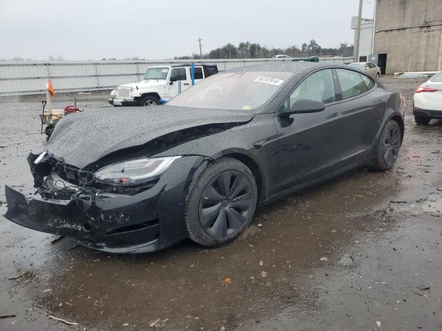 5YJSA1E5XNF463157 - 2022 TESLA MODEL S BLACK photo 1
