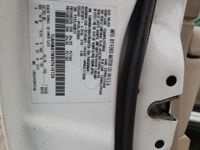 1LNHM81W84Y610126 - 2004 LINCOLN TOWN CAR EXECUTIVE Белый фото 12