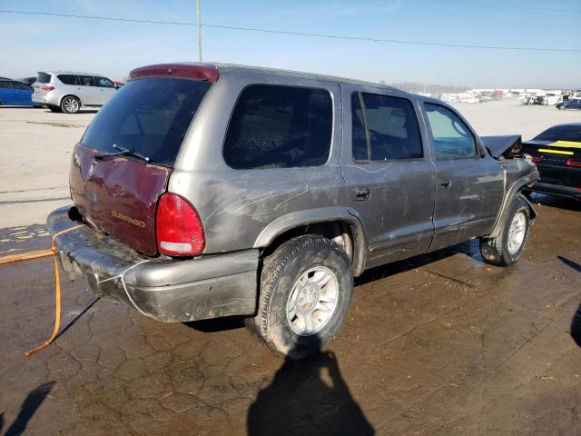 1D4HS48N03F577748 - 2003 DODGE DURANGO SLT SILVER photo 3