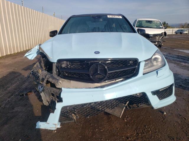 WDDGF7HB0DA858604 - 2013 MERCEDES-BENZ C 63 AMG BLUE photo 5