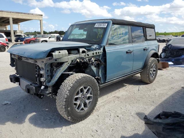 1FMEE5DH6NLB56369 - 2022 FORD BRONCO BASE BLUE photo 1