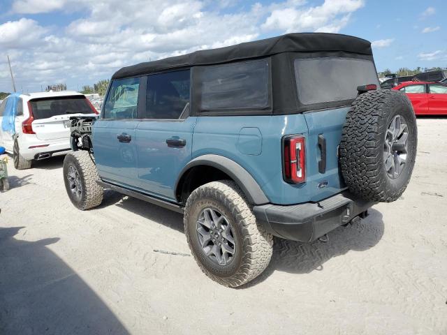 1FMEE5DH6NLB56369 - 2022 FORD BRONCO BASE BLUE photo 2