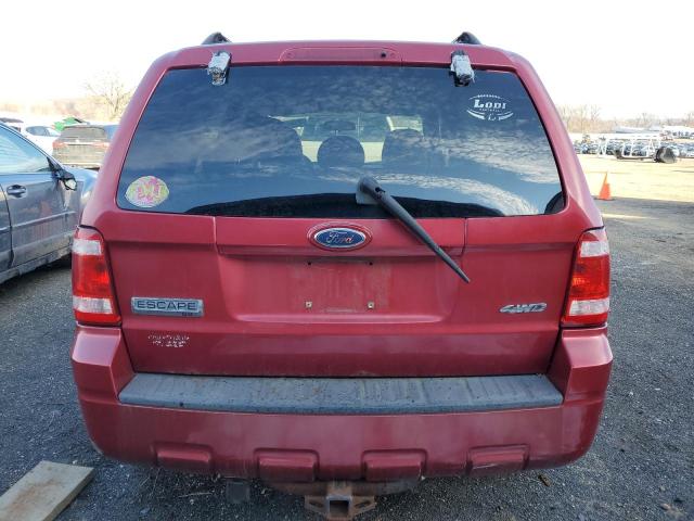 1FMCU93128KA78690 - 2008 FORD ESCAPE XLT RED photo 6