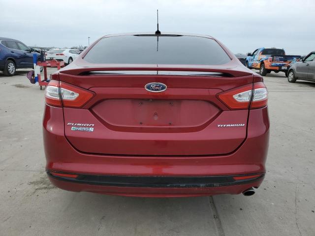 3FA6P0SUXGR120829 - 2016 FORD FUSION TITANIUM PHEV RED photo 6