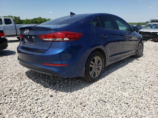 5NPD84LF3HH137451 - 2017 HYUNDAI ELANTRA SE BLUE photo 4