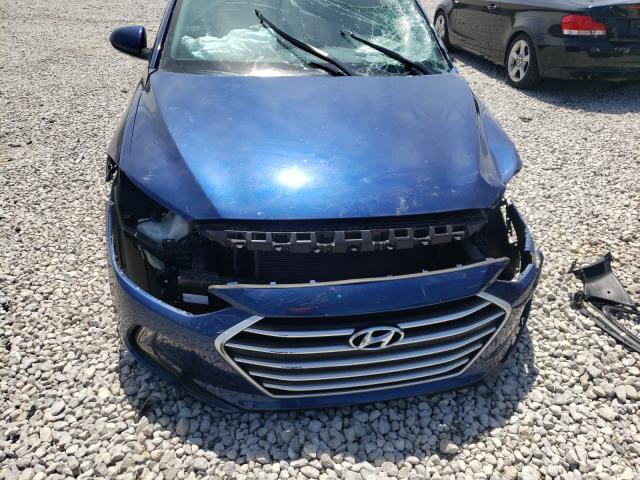 5NPD84LF3HH137451 - 2017 HYUNDAI ELANTRA SE BLUE photo 9