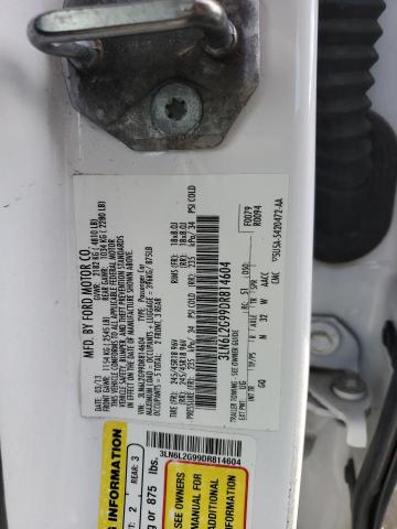 3LN6L2G99DR814604 - 2013 LINCOLN MKZ WHITE photo 12